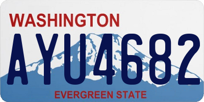WA license plate AYU4682