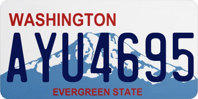 WA license plate AYU4695