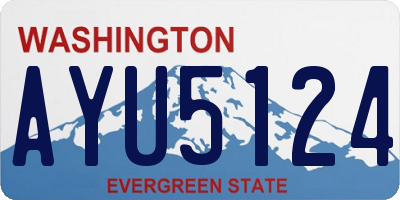 WA license plate AYU5124