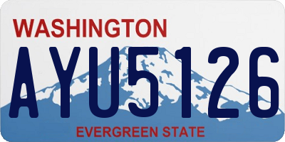 WA license plate AYU5126