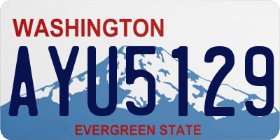 WA license plate AYU5129