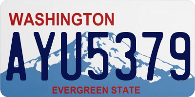 WA license plate AYU5379