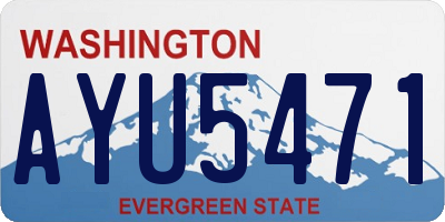 WA license plate AYU5471