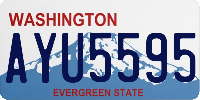 WA license plate AYU5595