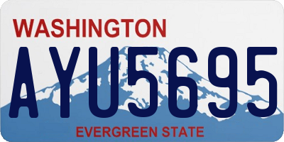 WA license plate AYU5695