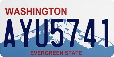 WA license plate AYU5741