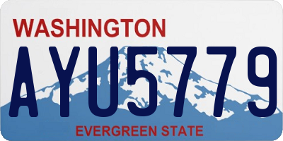 WA license plate AYU5779