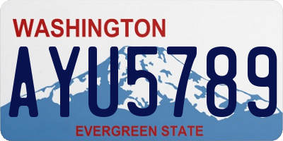 WA license plate AYU5789