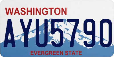 WA license plate AYU5790