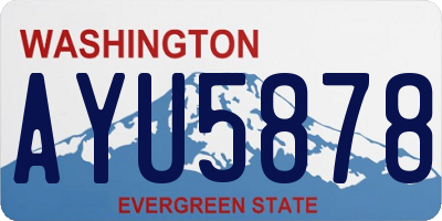 WA license plate AYU5878