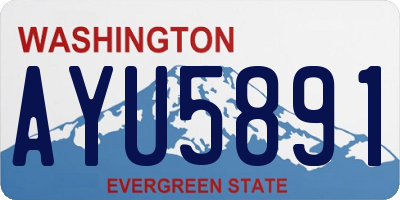 WA license plate AYU5891