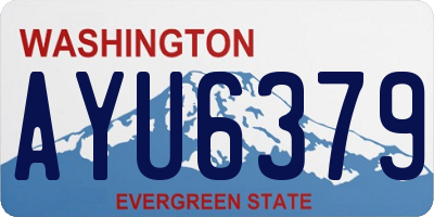 WA license plate AYU6379