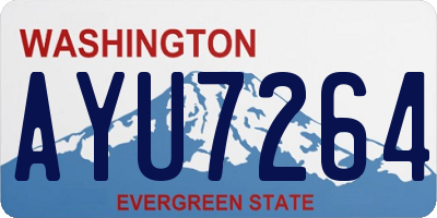 WA license plate AYU7264
