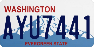 WA license plate AYU7441