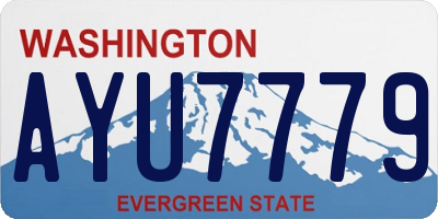 WA license plate AYU7779