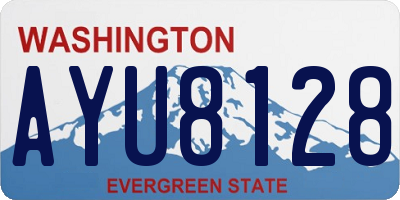 WA license plate AYU8128