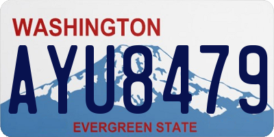 WA license plate AYU8479