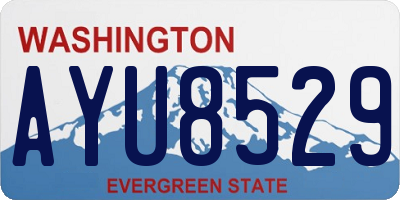 WA license plate AYU8529