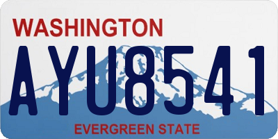 WA license plate AYU8541