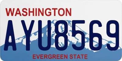WA license plate AYU8569