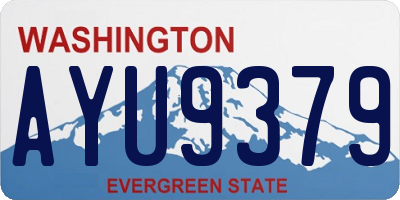 WA license plate AYU9379