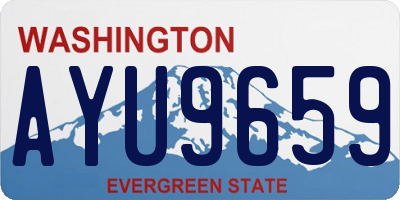 WA license plate AYU9659