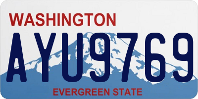 WA license plate AYU9769