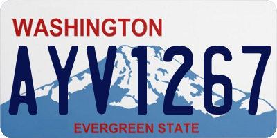 WA license plate AYV1267