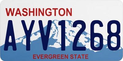 WA license plate AYV1268