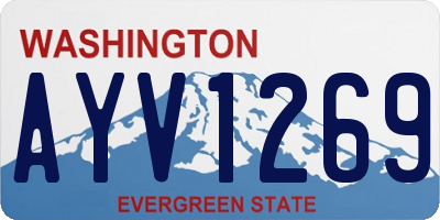 WA license plate AYV1269