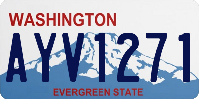 WA license plate AYV1271