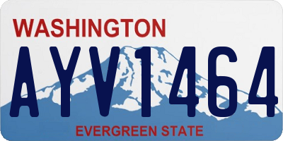 WA license plate AYV1464