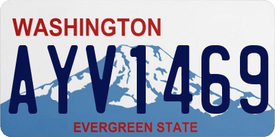 WA license plate AYV1469