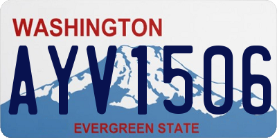 WA license plate AYV1506