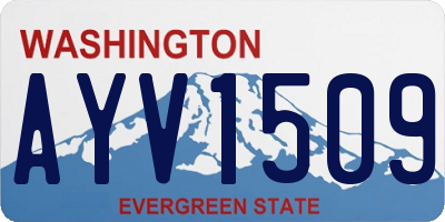 WA license plate AYV1509