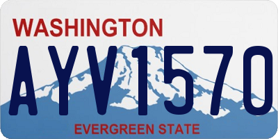WA license plate AYV1570