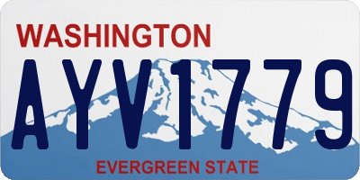 WA license plate AYV1779