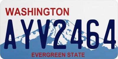 WA license plate AYV2464