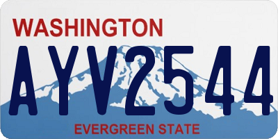 WA license plate AYV2544
