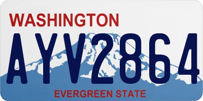 WA license plate AYV2864