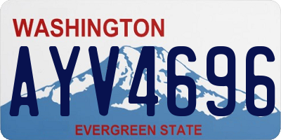 WA license plate AYV4696