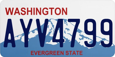 WA license plate AYV4799