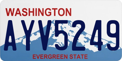 WA license plate AYV5249