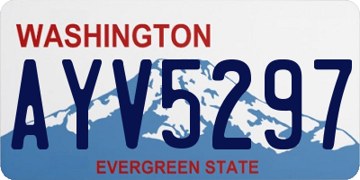 WA license plate AYV5297