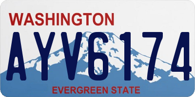 WA license plate AYV6174