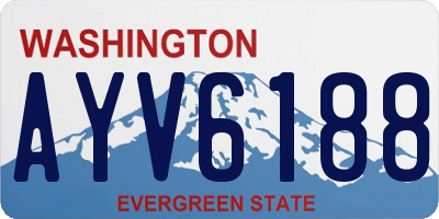 WA license plate AYV6188