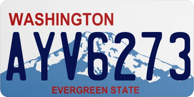 WA license plate AYV6273