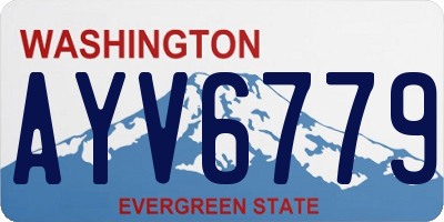 WA license plate AYV6779