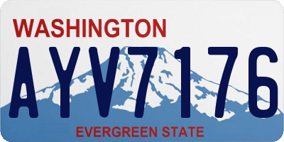 WA license plate AYV7176