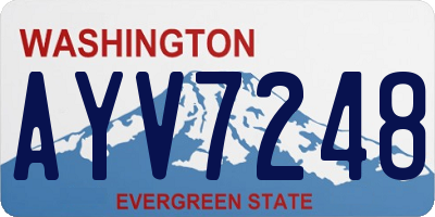 WA license plate AYV7248